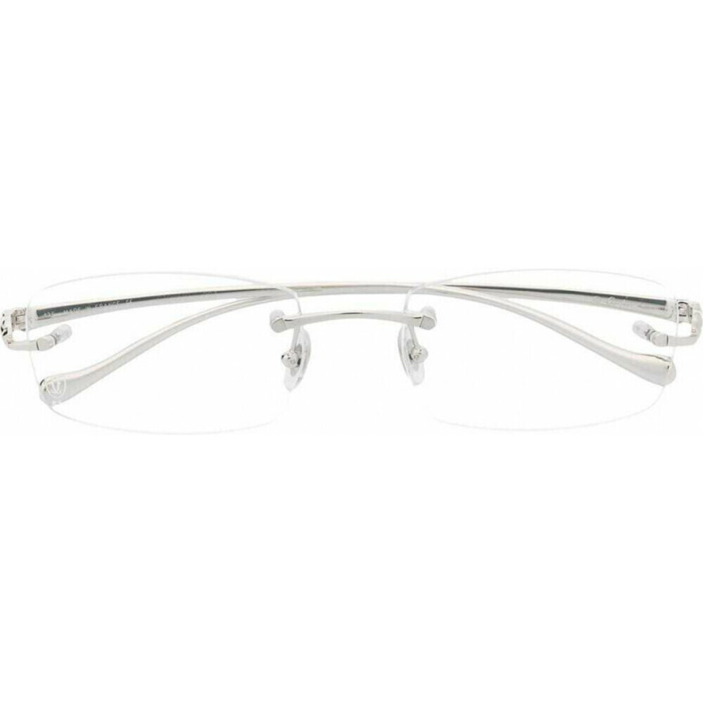 Cartier CT0061o-003 Eyeglasses Frame Silver Metal